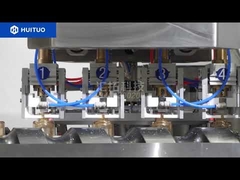 Water cream filling and capping machine, filling, glanding and screwing