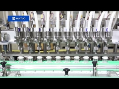 Huituo 10-head خطي سيرفو مكبس PET آلة تعبئة الزجاجات البلاستيكية لزيت الأطفال