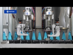 آلة السد الأوتوماتيكية التالية من Huituo لمستحضرات التجميل مع مصعد الغطاء وجهاز فك التشفير