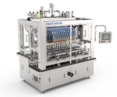 Huituo الأوتوماتيكية PET زجاجة الجريان المطهر المطهر آلة تعبئة السوائل المطهر