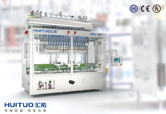 0.3٪ دقة 12000BPH زجاجة ملء آلة لتطهير المياه