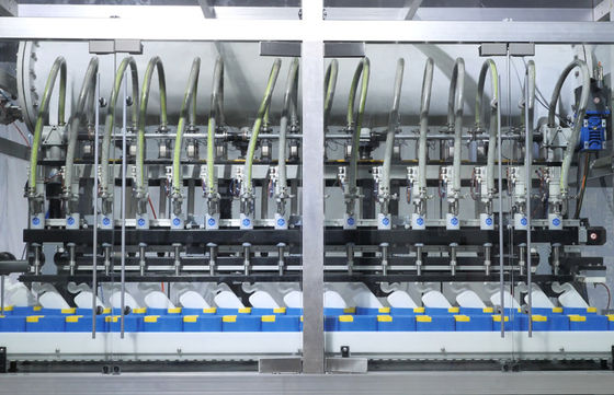 خط إنتاج تعبئة سائل تآكل التحكم PLC AC380V